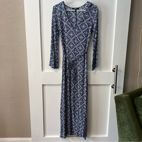Lulus Mandala Daydream Blue Print Maxi Dress - Picture 5 of 9